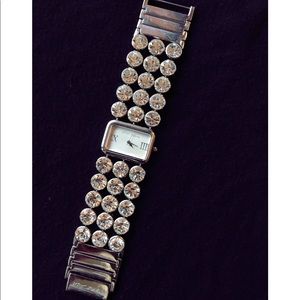 Betsy Johnson Crystal band Watch